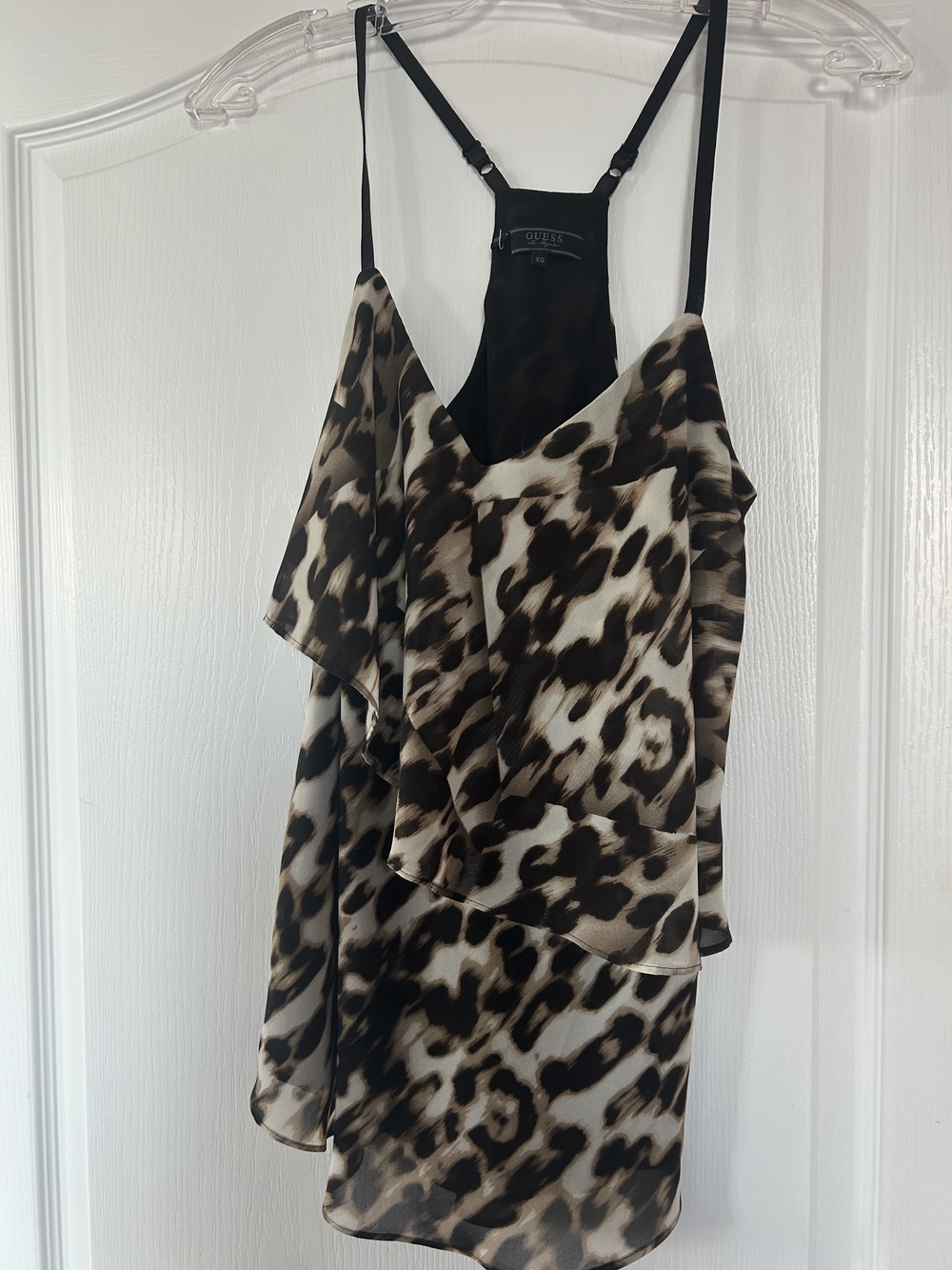 GUESS Leopard Pit To Pit 17" Top